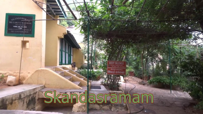 Visiting Skandashram in Tiruvannamalai